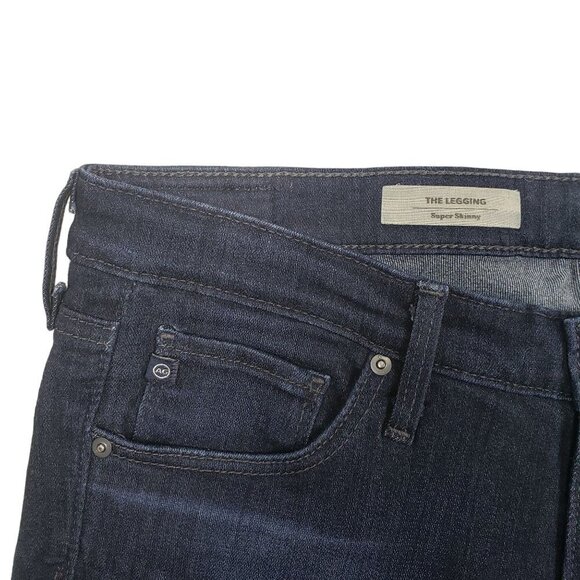 Adriano Goldschmied Legging Super Skinny Jeans Womens 28 Dark Wash - Picture 3 of 8